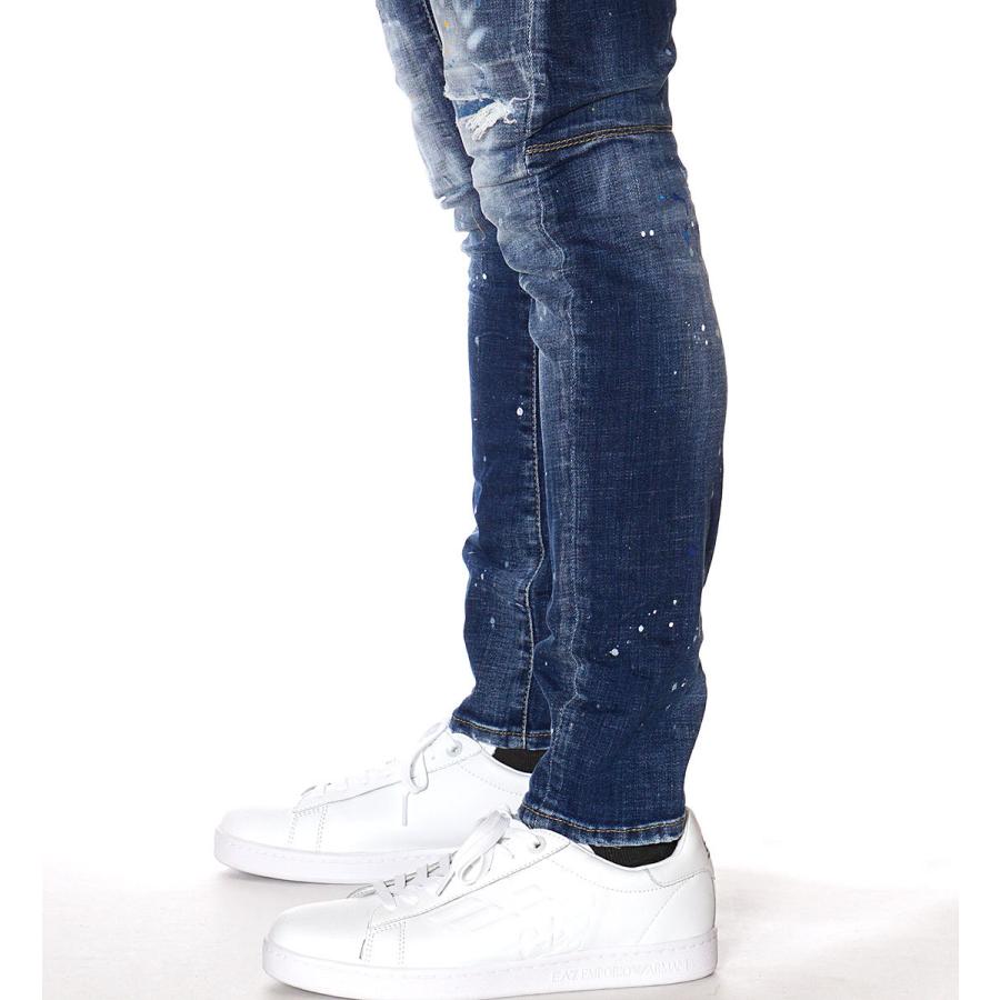 「人气商品」 ディースクエアード DSQUARED2 デニム ジーンズ TIDY BIKER JEAN メンズ ブルー S74LB0957 S30342 【WSO7125090555】(25736円)