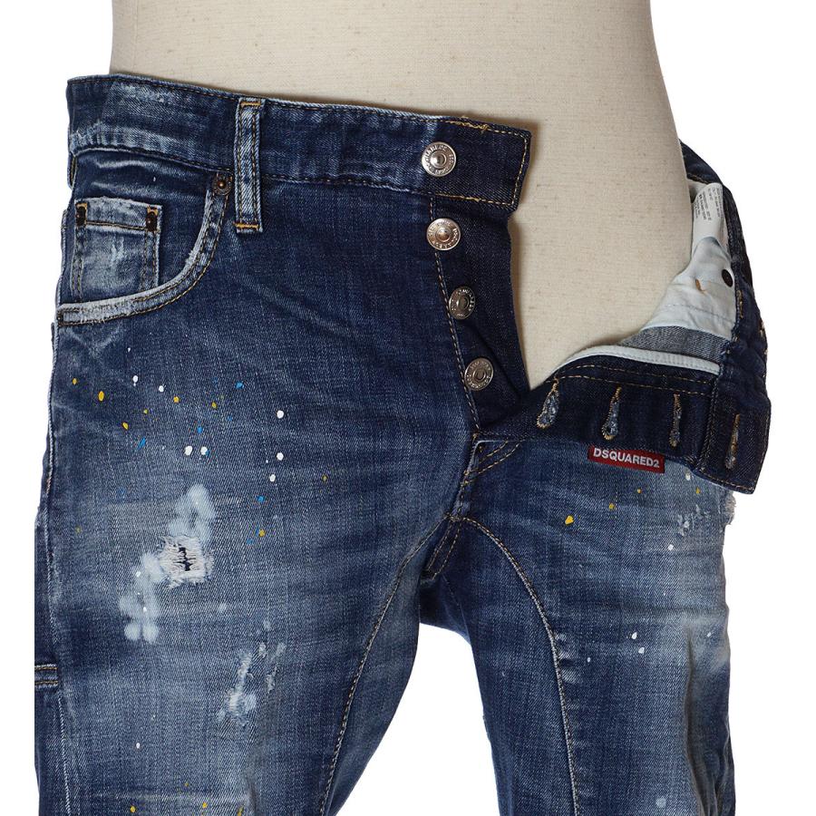 「人气商品」 ディースクエアード DSQUARED2 デニム ジーンズ TIDY BIKER JEAN メンズ ブルー S74LB0957 S30342 【WSO7125090555】(25736円)