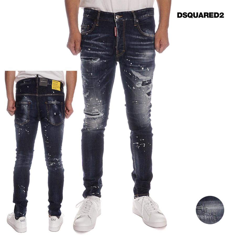 ディースクエアード DSQUARED2 デニム ジーンズ SUPER TWINKY JEAN メンズ ブルー S74LB1192 S30789