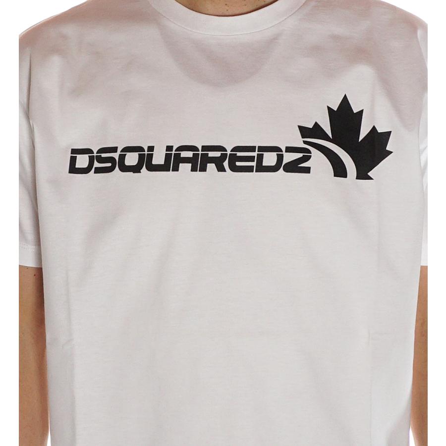 ディースクエアード DSQUARED2 Tシャツ メンズ ホワイト ブラック