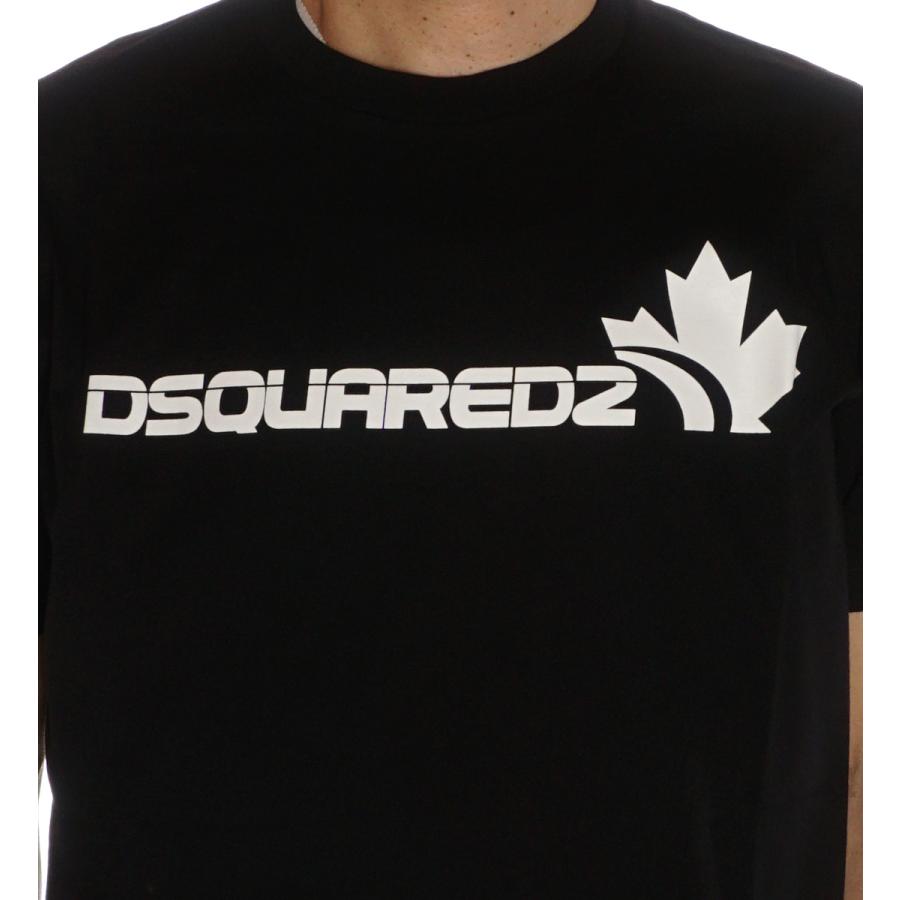 ディースクエアード DSQUARED2 Tシャツ メンズ ホワイト ブラック S71GD1278 S23009