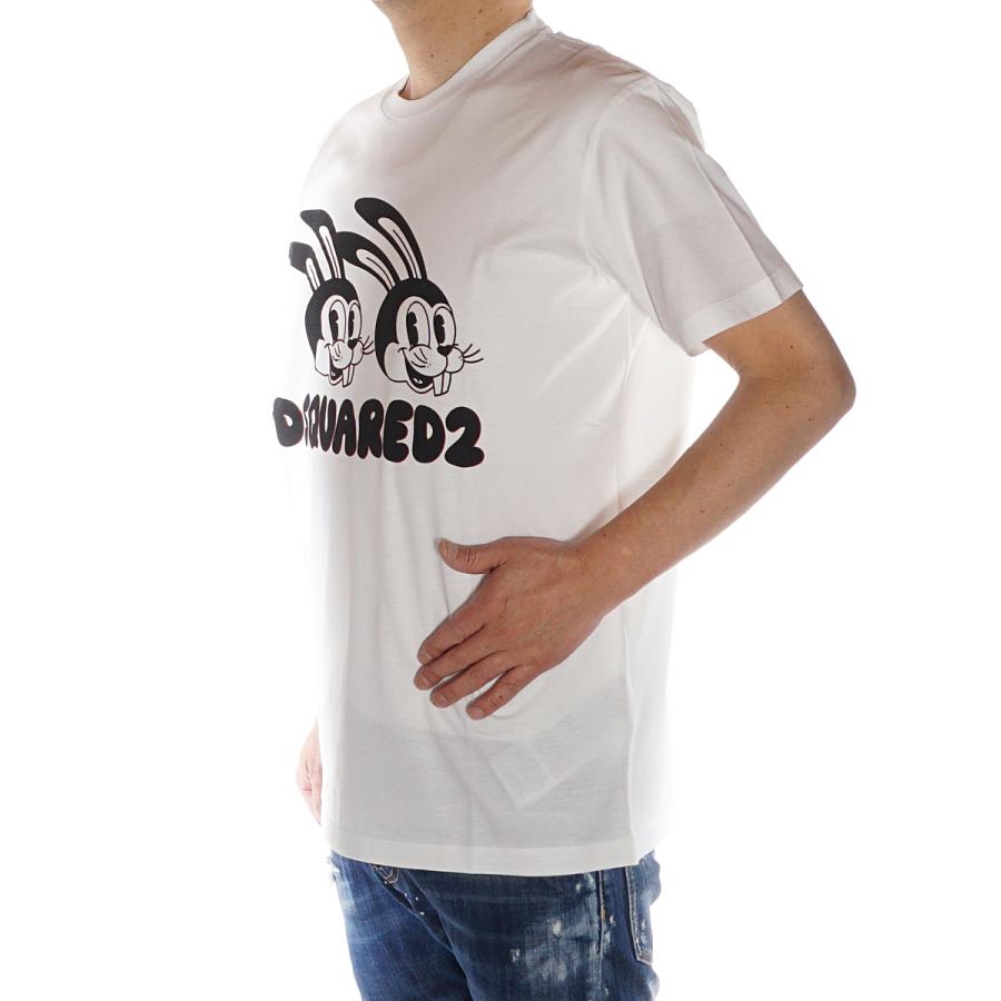 ディースクエアード DSQUARED2 Tシャツ メンズ ホワイト S74GD1136 