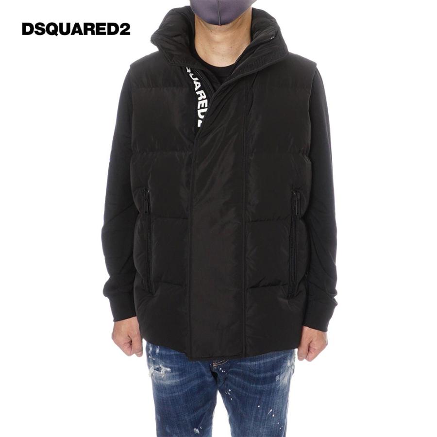 ディースクエアードDSQUARED2 ダウンベスト メンズ ブラック S74FB0316 