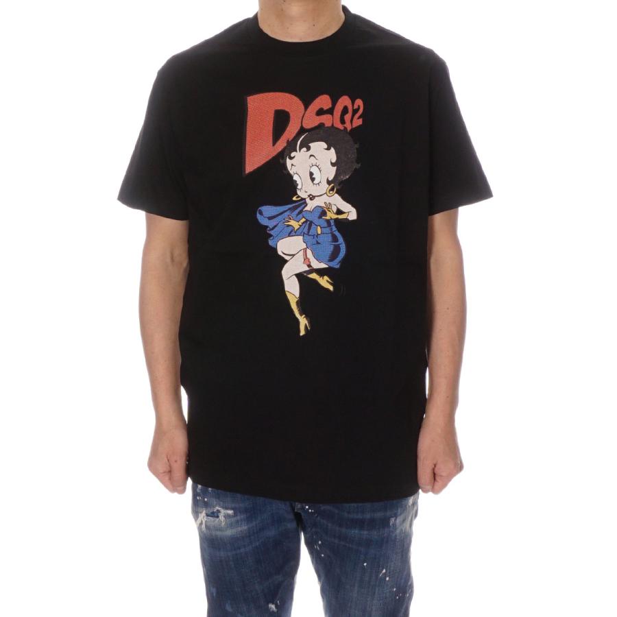 DSQUARED2 ディースクエアード Tシャツ メンズ ブラック