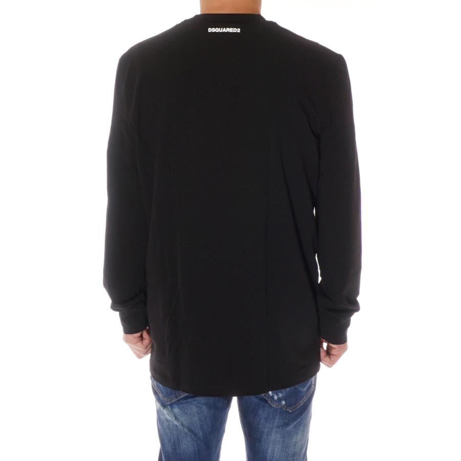 【即発】DSQUARED2 UNDER WEAR ロングTシャツ D9M105460 001 DSQUARED2 ディースクエアード アンダーウェアライン UNDER WEAR