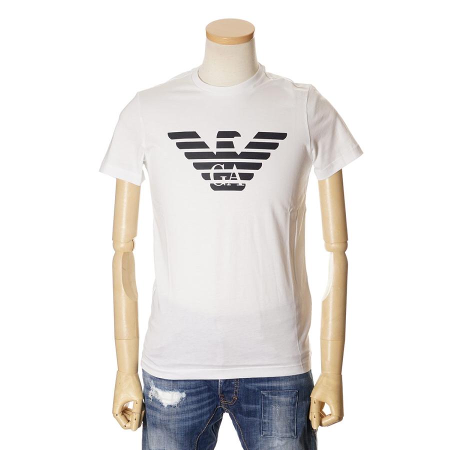 エンポリオアルマーニ Tシャツ メンズ EMPORIO ARMANI 半袖 ティーシャツ GAイーグルロゴ トップス クルーネック
