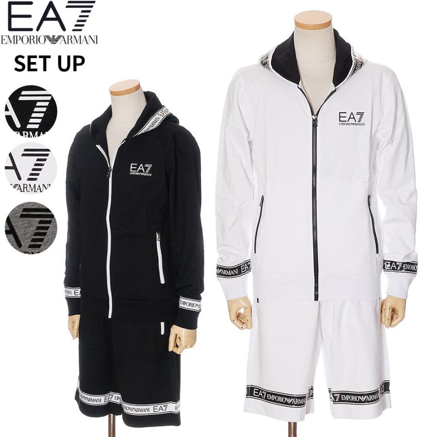 代引き手数料無料 EMPORIO ARMANI EA7 パーカー パンツ 上下セット