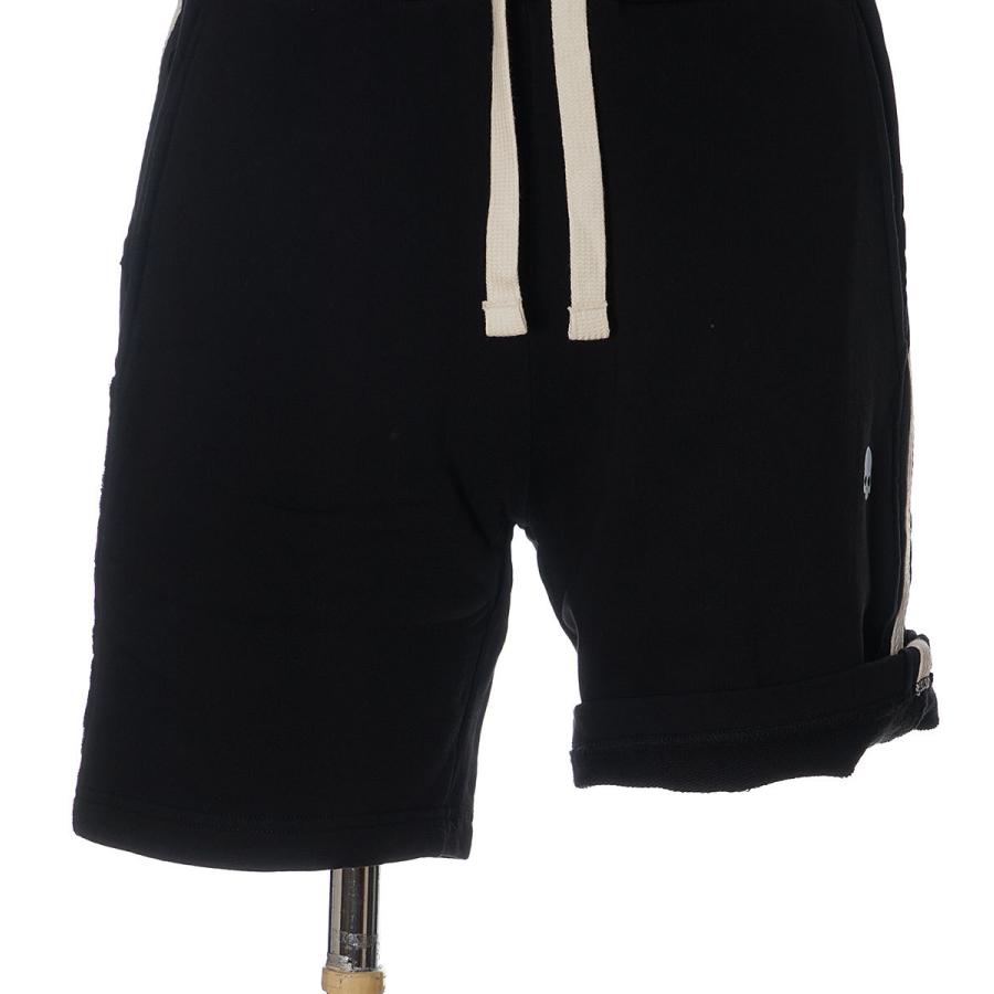 ハイドロゲン セットアップ メンズ HYDROGEN 上下 サイドライン ジップパーカー スウェット ハーフパンツ 股下18cm ハイドロゲン S： 股上33cm