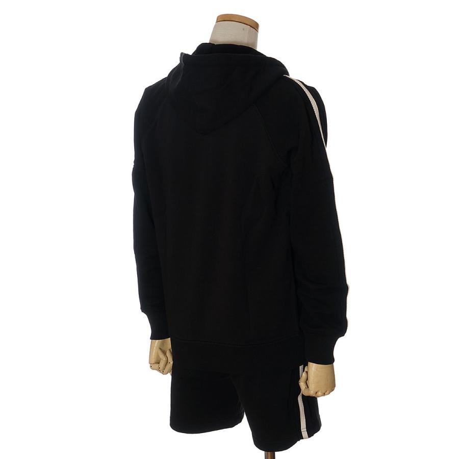 ハイドロゲン セットアップ メンズ HYDROGEN 上下 サイドライン ジップパーカー スウェット ハーフパンツ 股下18cm ハイドロゲン S： 股上33cm