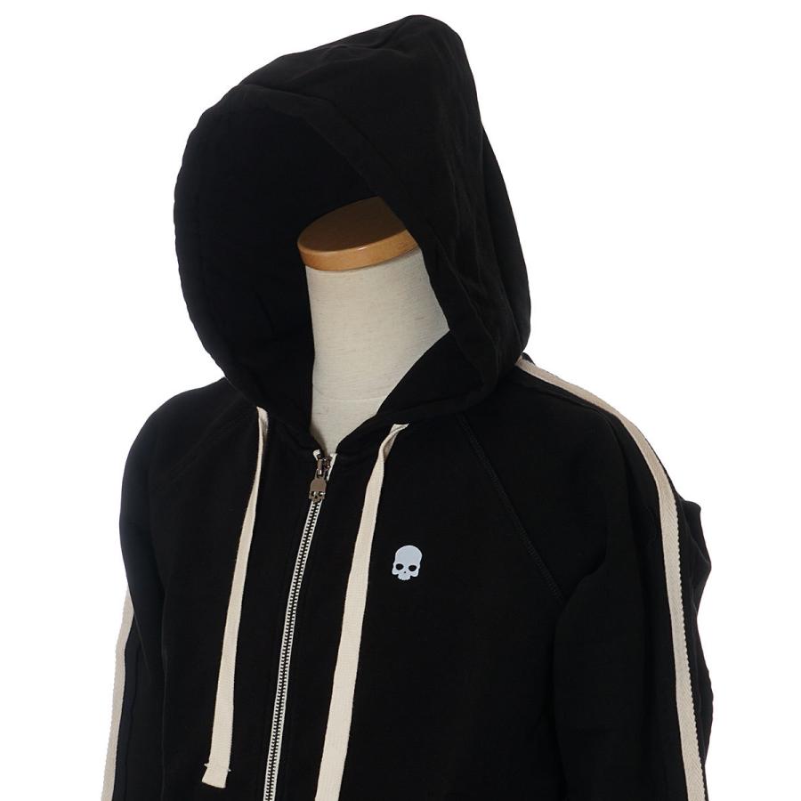 ハイドロゲン セットアップ メンズ HYDROGEN 上下 サイドライン ジップパーカー スウェット ハーフパンツ 股下18cm ハイドロゲン S： 股上33cm