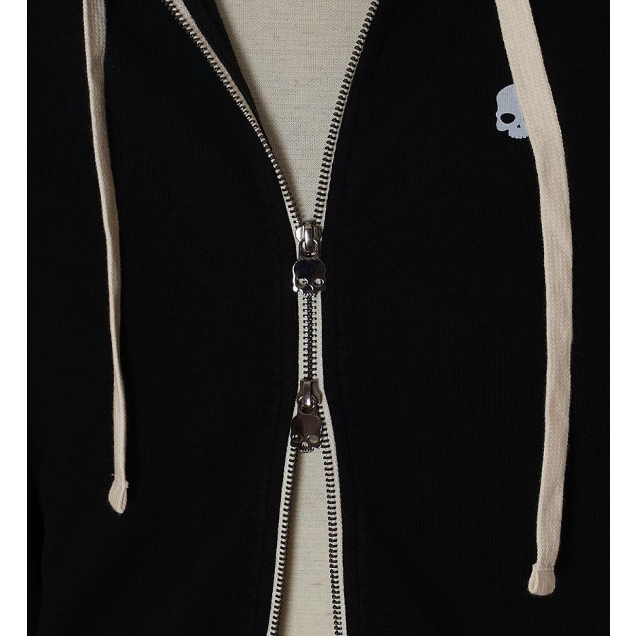 ハイドロゲン セットアップ メンズ HYDROGEN 上下 サイドライン ジップパーカー スウェット ハーフパンツ 股下18cm ハイドロゲン S： 股上33cm