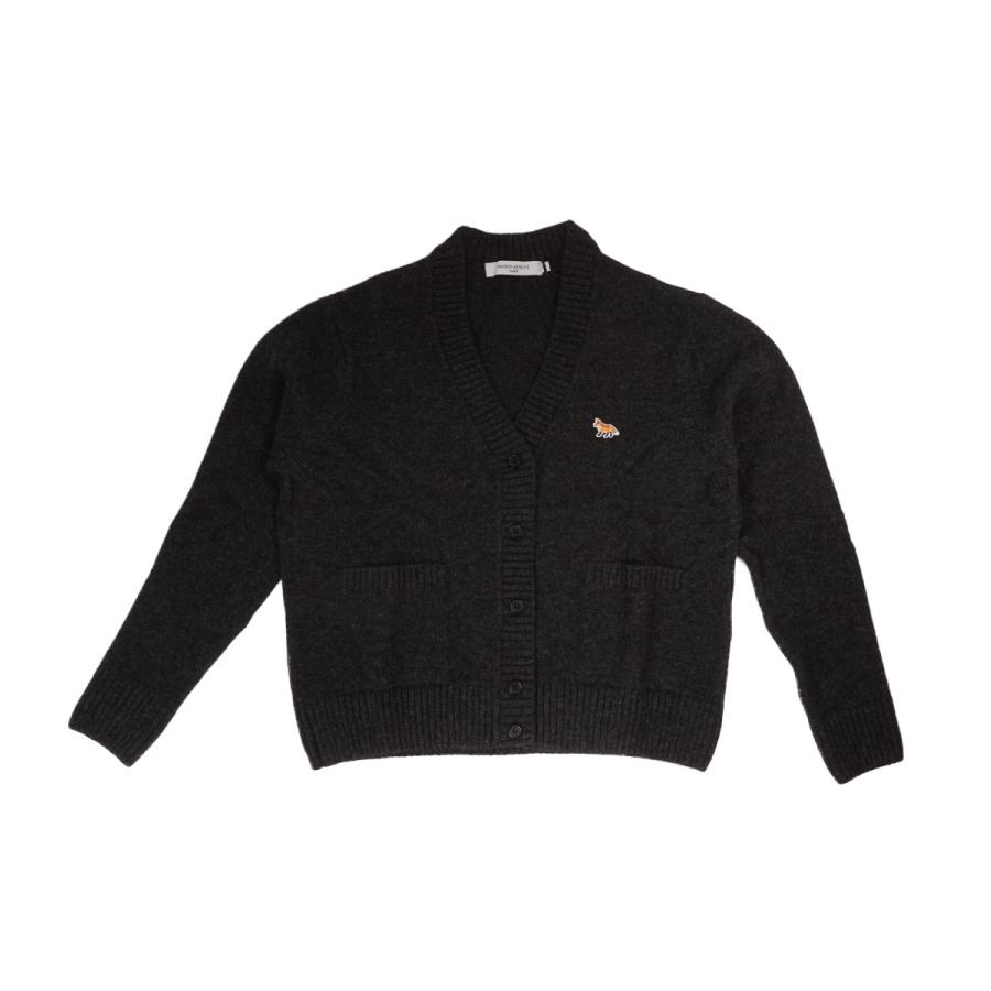メゾンキツネ　カーディガン　ダークグレー MAISON KITSUNÉ ダークグレー カーディガン