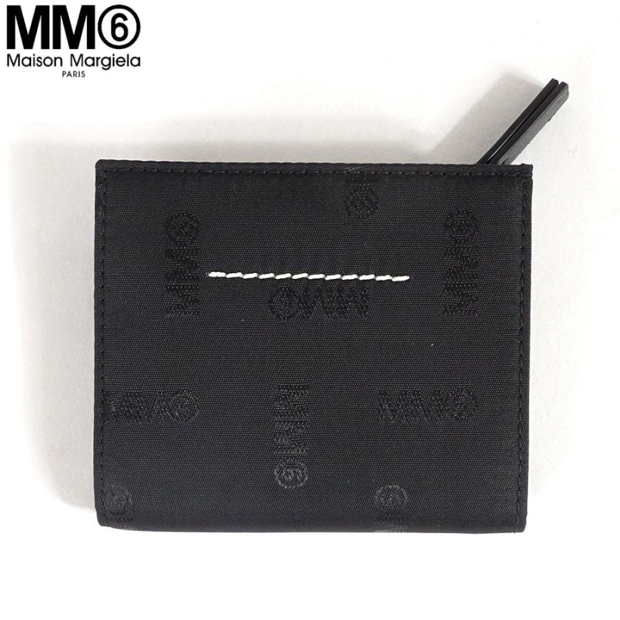メゾン マルジェラ エムエムシックス Mm6 三つ折り財布 マルジェラ レディース ブラック 三つ折り財布 レディース セール