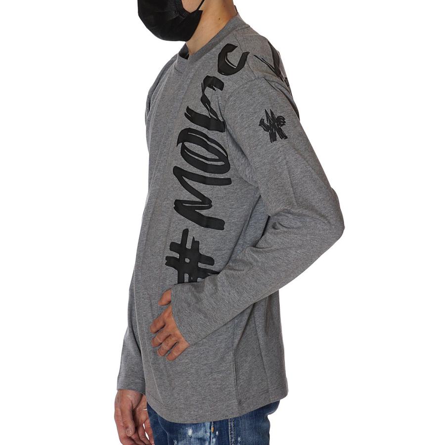 モンクレール グルノーブル MONCLER GRENOBLE ロングTシャツ 長袖 ロンT メンズ アイボリー グレー 097 8D00004 8390T 袖丈 肩幅 着丈 モンクレール グルノーブル GRENOBLE アイボリー グレー 8D00004