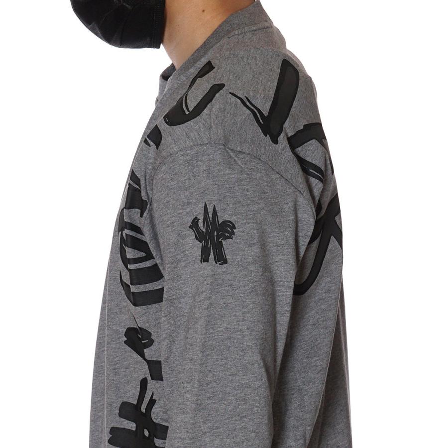 モンクレール グルノーブル MONCLER GRENOBLE ロングTシャツ 長袖 ロンT メンズ アイボリー グレー 097 8D00004 8390T 袖丈 肩幅 着丈 モンクレール グルノーブル GRENOBLE アイボリー グレー 8D00004