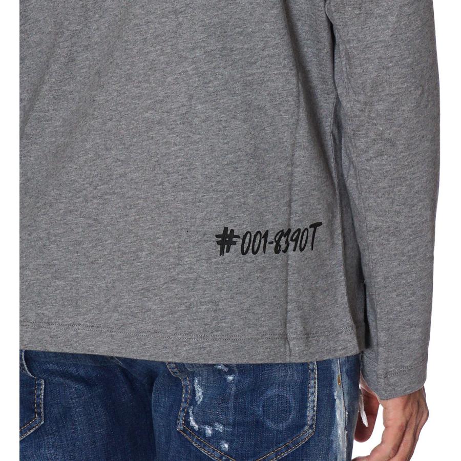 モンクレール グルノーブル MONCLER GRENOBLE ロングTシャツ 長袖 ロンT メンズ アイボリー グレー 097 8D00004 8390T 袖丈 肩幅 着丈 モンクレール グルノーブル GRENOBLE アイボリー グレー 8D00004