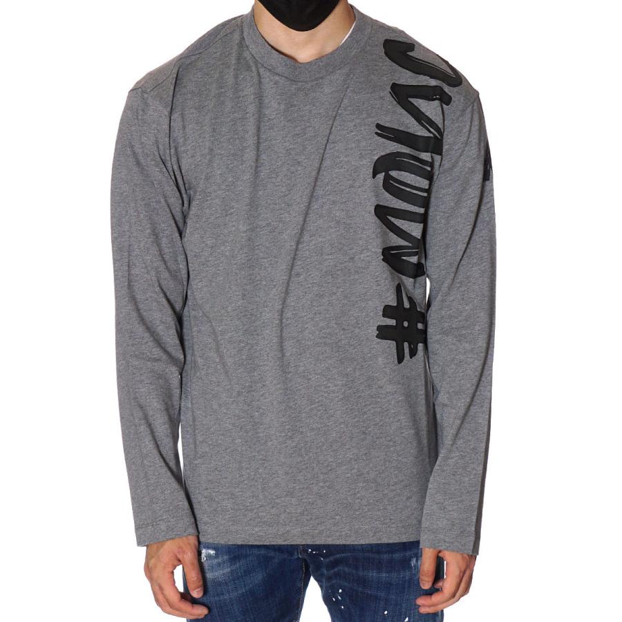 モンクレール グルノーブル MONCLER GRENOBLE ロングTシャツ 長袖 ロンT メンズ アイボリー グレー 097 8D00004 8390T 袖丈 肩幅 着丈 モンクレール グルノーブル GRENOBLE アイボリー グレー 8D00004