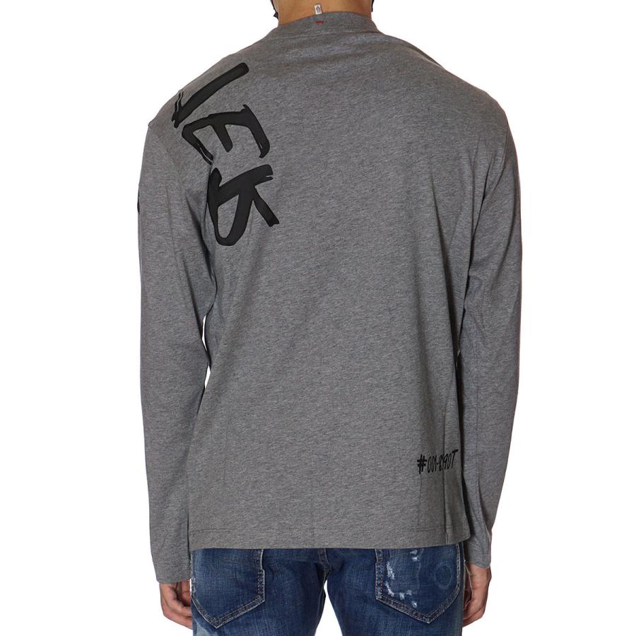モンクレール グルノーブル MONCLER GRENOBLE ロングTシャツ 長袖 ロンT メンズ アイボリー グレー 097 8D00004 8390T 袖丈 肩幅 着丈 モンクレール グルノーブル GRENOBLE アイボリー グレー 8D00004