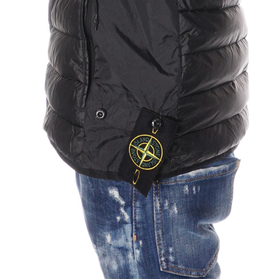 STONE ISLAND ストーンアイランド ダウンベスト メンズ ブラック STONE ISLAND ストーンアイランド ダウンベスト メンズ ブラック
