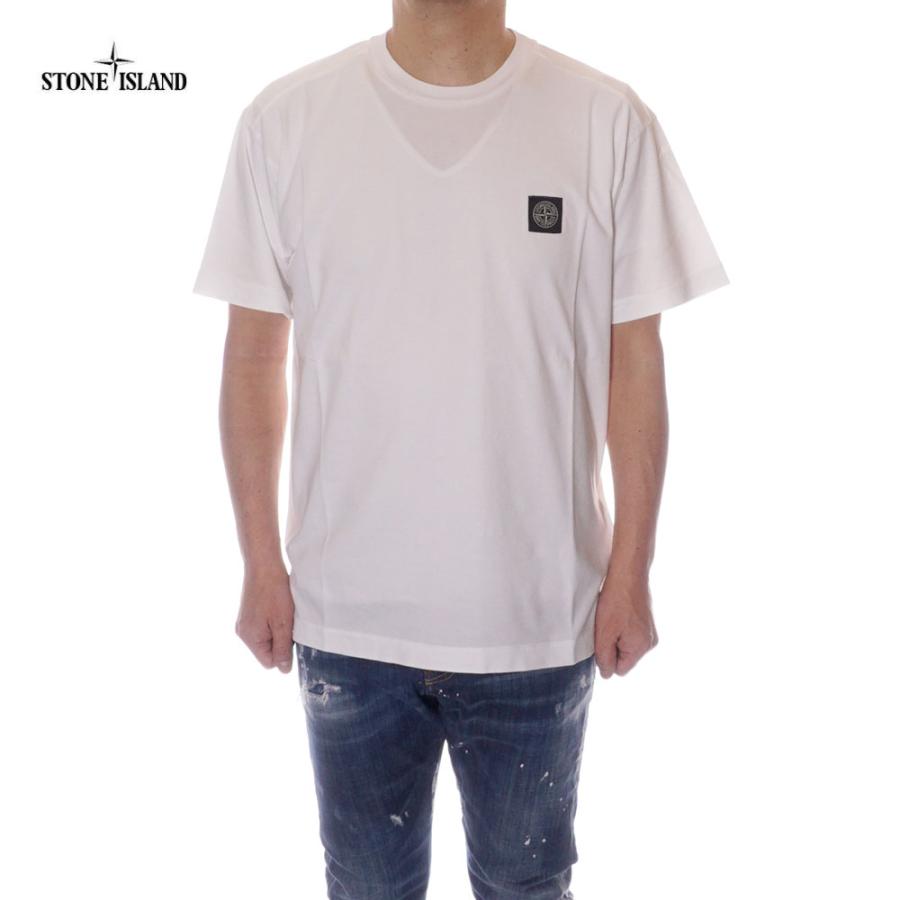 ストーンアイランド Tシャツ メンズ ホワイト 80152NS84 半袖 ストーンアイランド Tシャツ メンズ ホワイト 80152NS84 半袖