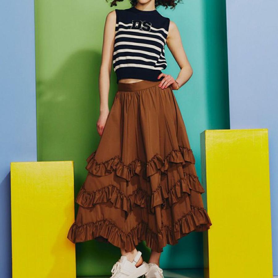 DOUBLE STANDARD CLOTHING DSC / マリンボーダーサマーニット  