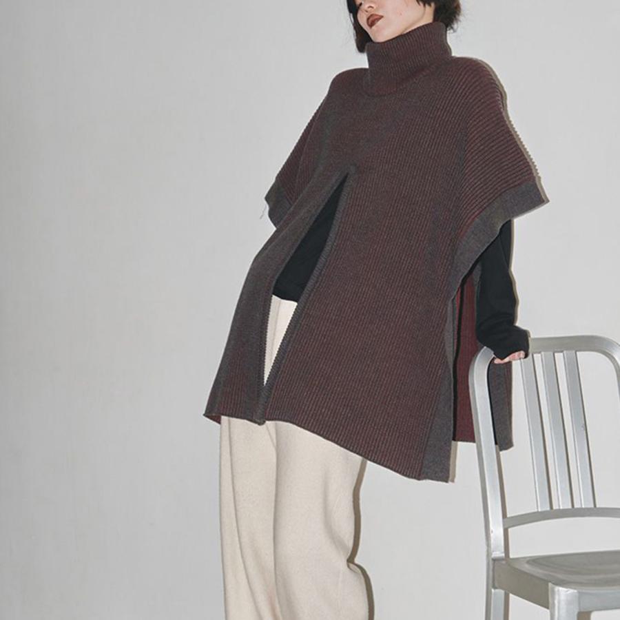 TODAYFUL SALE50%OFF トゥデイフル Bicolor Turtle Knit Cape TODAYFUL SALE50%OFF トゥデイフル Bicolor Turtle Knit Cape