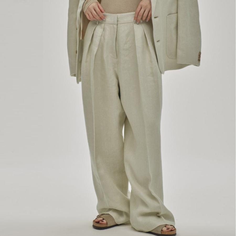 予約)TODAYFUL Tuck Linen Trousers タックリネントラウザーズ  