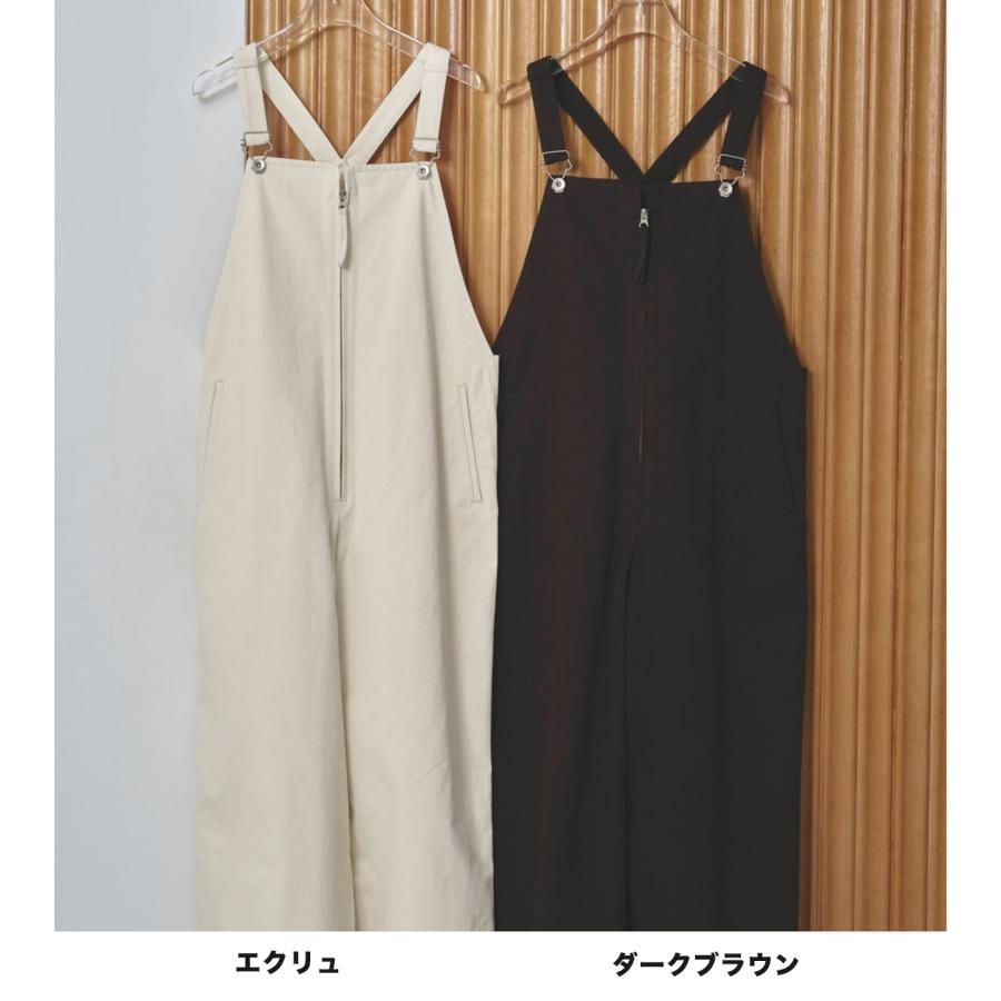 TODAYFUL トゥデイフル Frontzip Twill Salopette フロントジップ