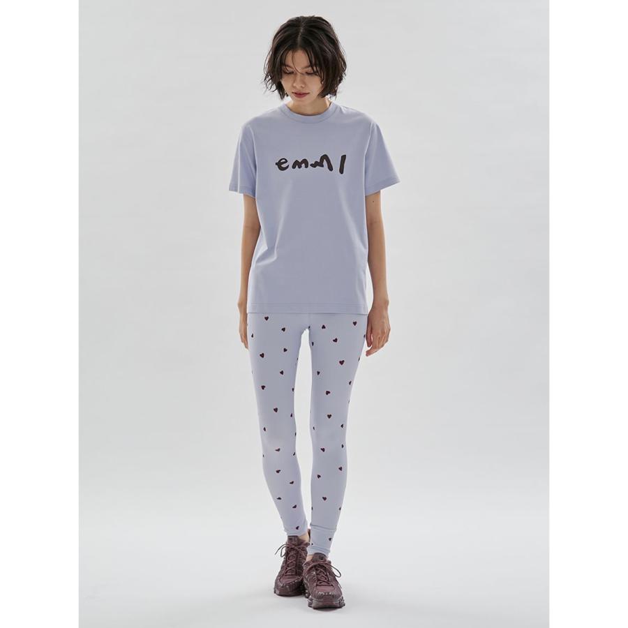 定価17630円 人気完売 emmi ハート柄 クブラトップ&レギンス セット HEART】 ハートパターンレギンス/UVカット/接触冷感(レギンス)｜パンツ