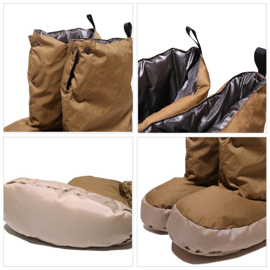 NANGA HOME ナンガ COTTON PEACH DOWN TENT SHOES コットン