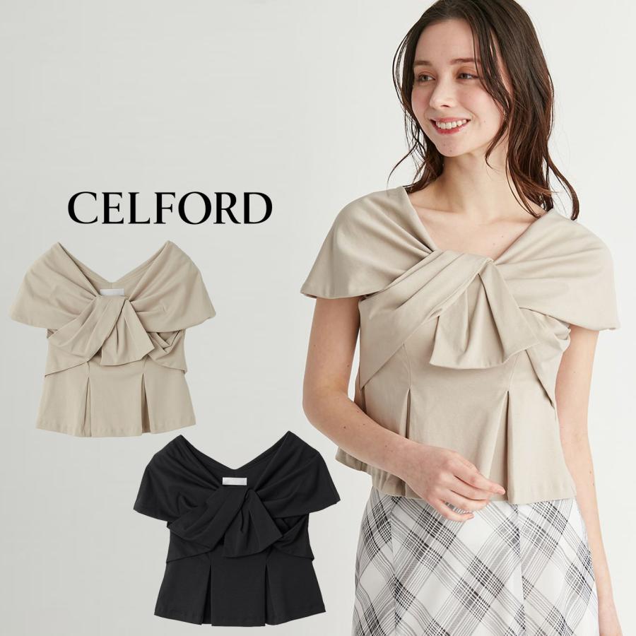 CELFORD（セルフォード） リボンモチーフカットソー cwct254036