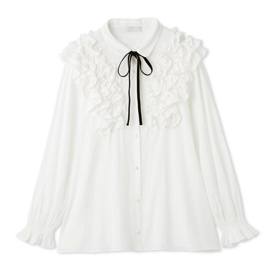 CELFORD（セルフォード） ウォッシャブル フリルヨークシャツカラー