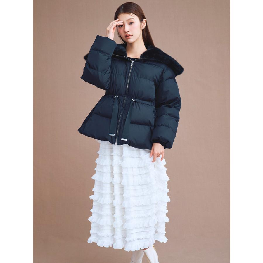 CELFORD（セルフォード） 撥水加工 ファー襟付きキルティングショート