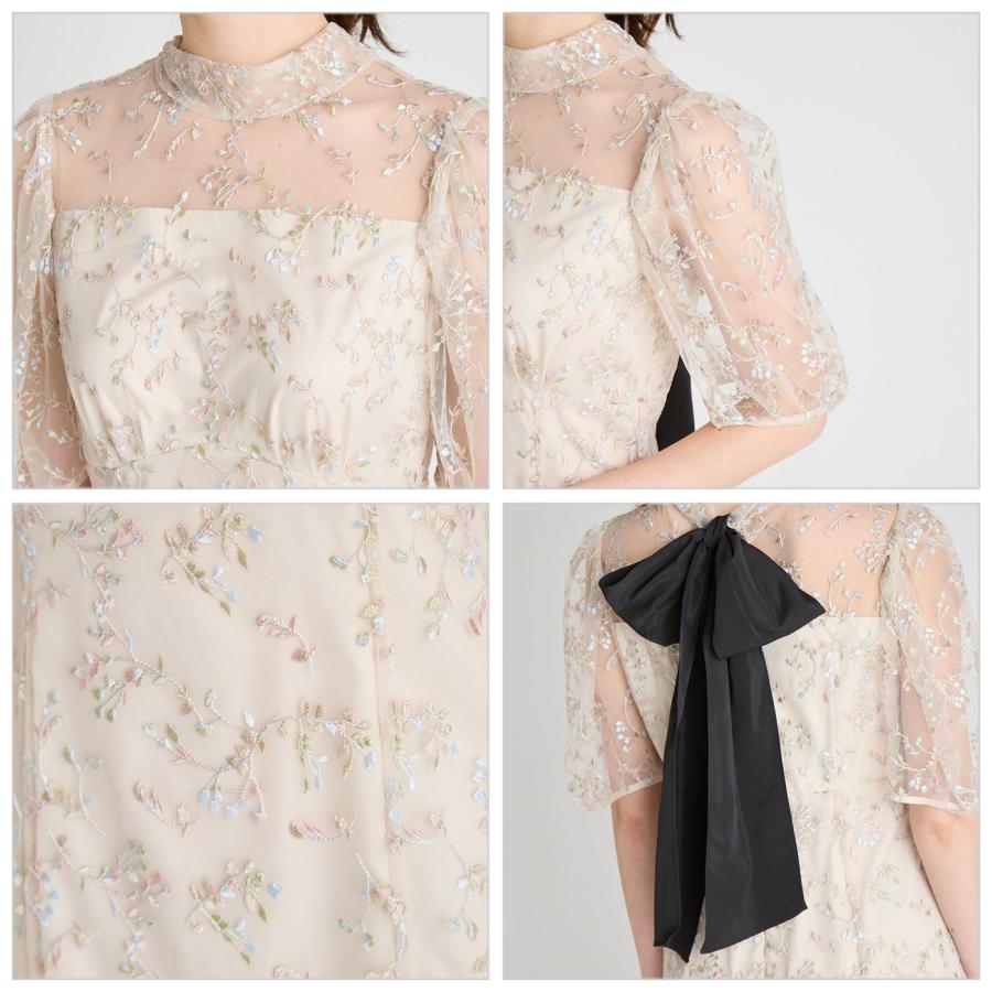 CELFORD（セルフォード） バックリボンスモールフラワードレス