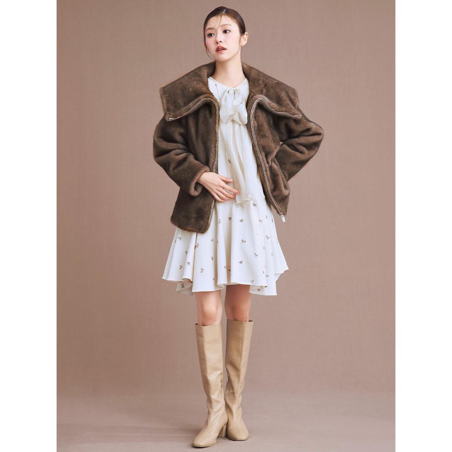 CELFORD（セルフォード） ビッグリボンフレアワンピース cwfo255063