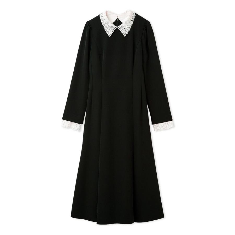 CELFORD（セルフォード） 洗える刺繍レース付きマーメイドワンピース