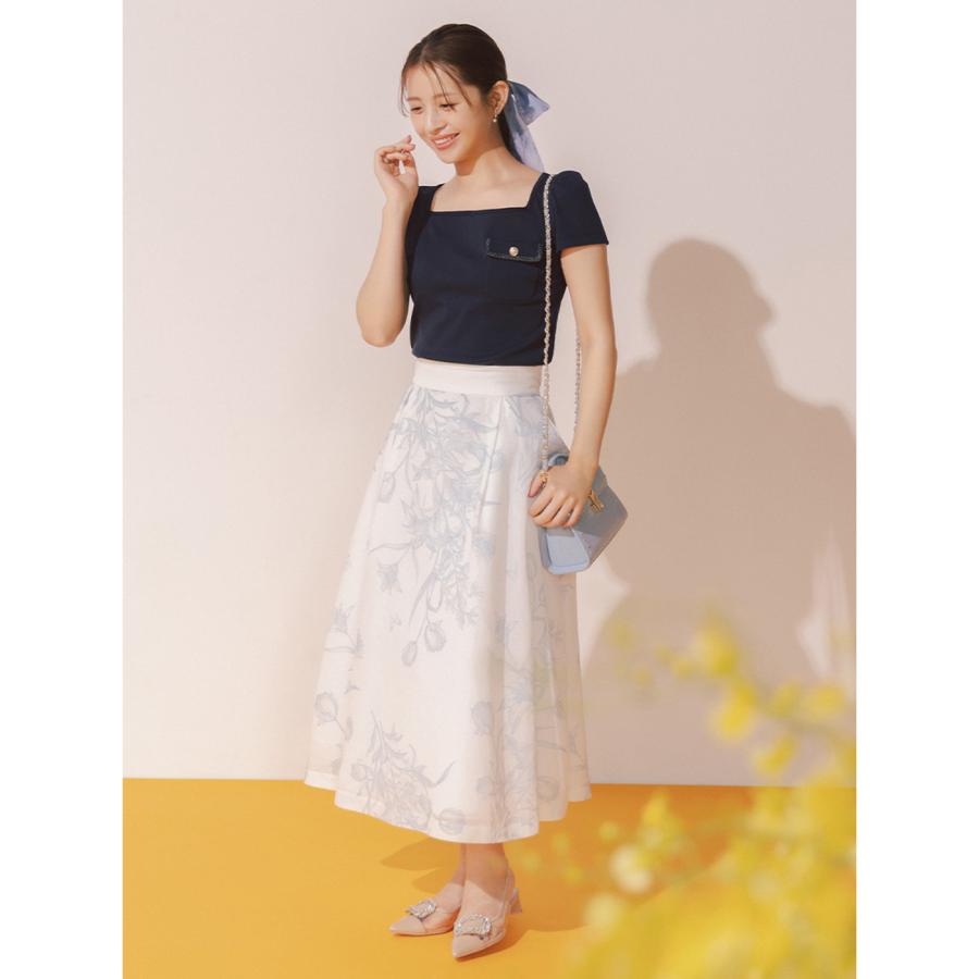 【新品】CELFORD バリエーションフレアスカート38【定価24200円】 CELFORD（セルフォード） SALE50%OFF バリエーションフレアスカート