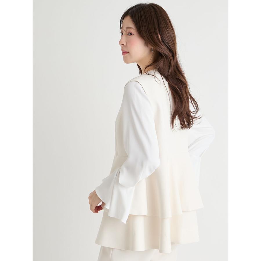 CELFORD☆新作 パールペプラムジレ 美品 CELFORD（セルフォード） ペプラムパールジレ cwfv261047 レディース