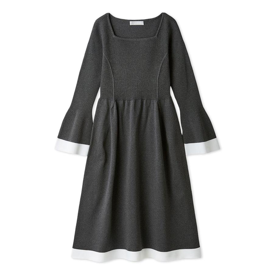 CELFORD セルフォード ベルスリーブホールガーメントニットワンピース
