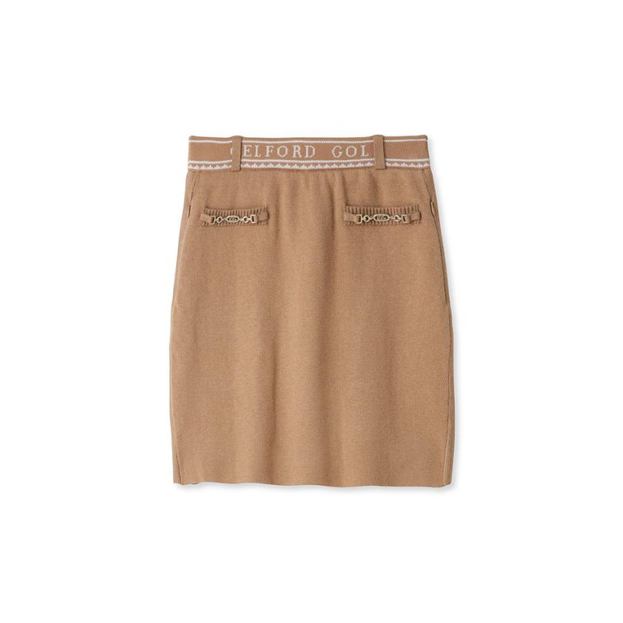 SALE50%OFF CELFORD GOLF ビット付きニットプリーツスカート cwns234034 レディース  ミニスカート ゴルフコーデ ゴルフウェア ショート丈_6