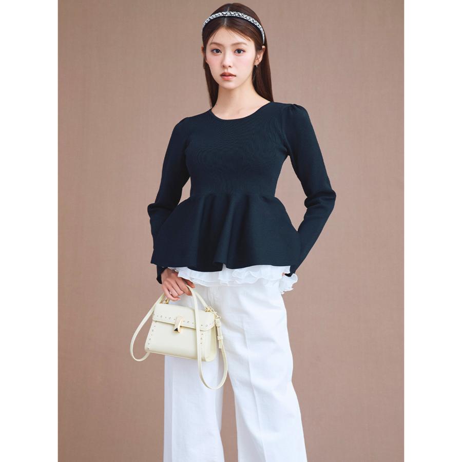 CELFORD（セルフォード） ペプラムドッキングニットプルオーバー