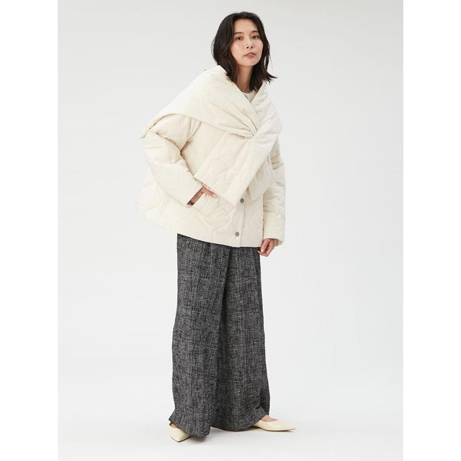 【FRAY I.D】2WAYストール付きキルティングジャケット　ダウンコート FRAY I.D（フレイアイディー）の「2WAYストール付きキルティング