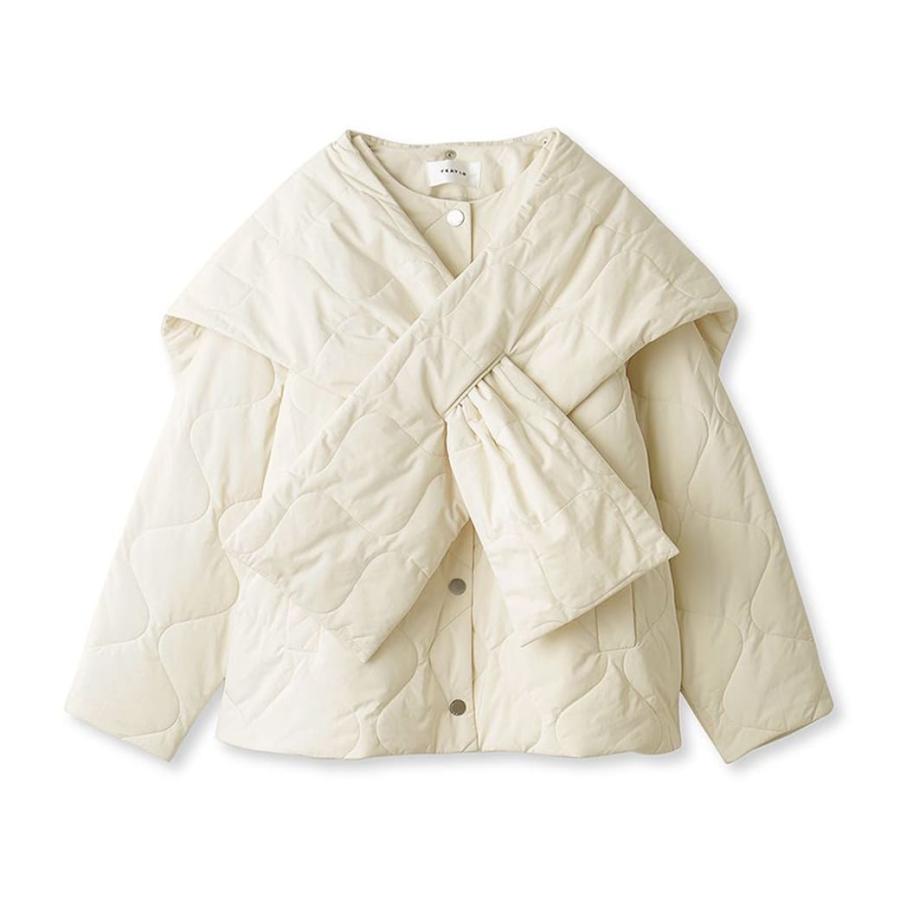 FRAY I.D SALE50%OFF フレイアイディー 2WAYストール付きキルティング 