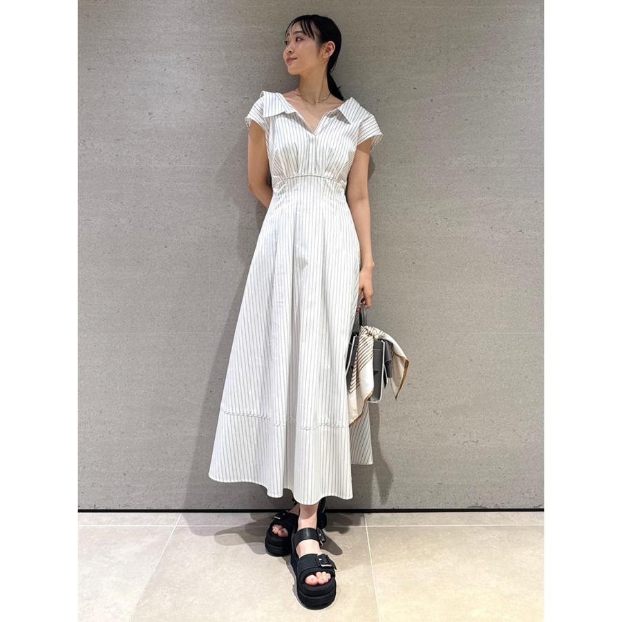 2wayネックフレアシャツワンピース　FRAY I.D（フレイ アイディー） FRAY I.D フレイアイディー 2wayネックフレアシャツワンピース