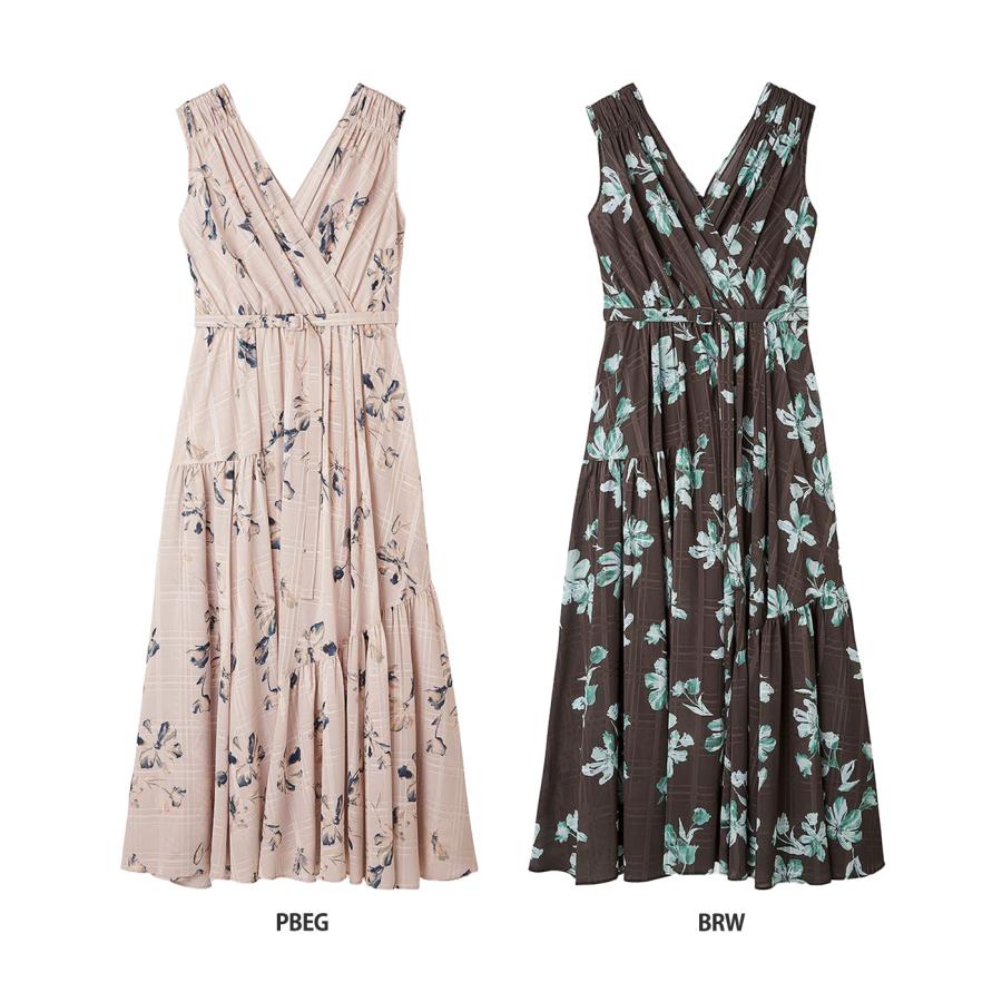 チェリープリントカシュクールワンピース FRAY I.D フレイアイディー フラワープリントカシュクール