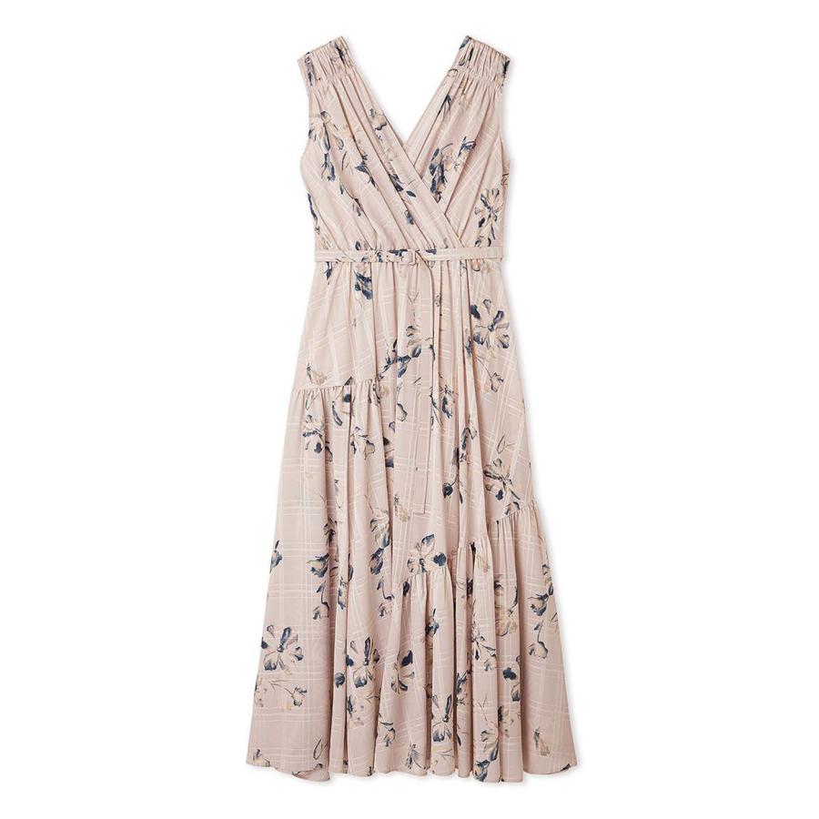 keiko　FRAY ID フラワープリント　ロングワンピース FRAY ID フレイアイディー フラワープリントロングワンピース 花