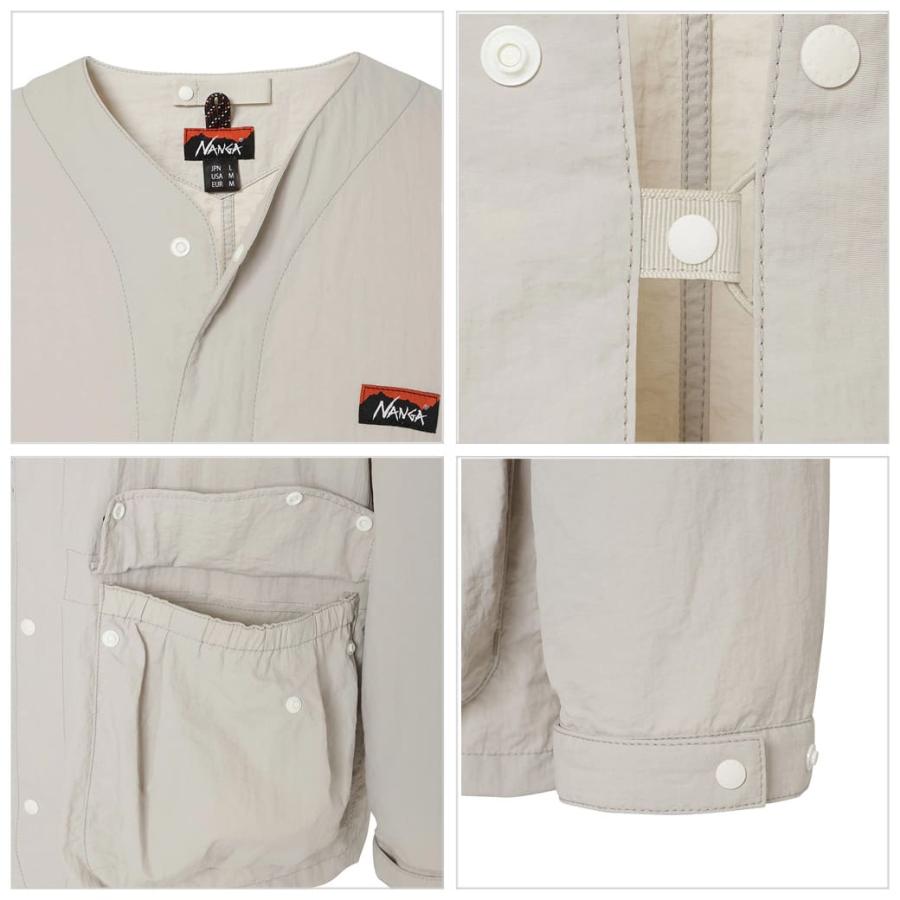 NANGA ナンガ NYLON TUSSER NO COLLAR JACKET ナイロンタッサー NANGA ナンガ NYLON TUSSER NO COLLAR JACKET ナイロンタッサー