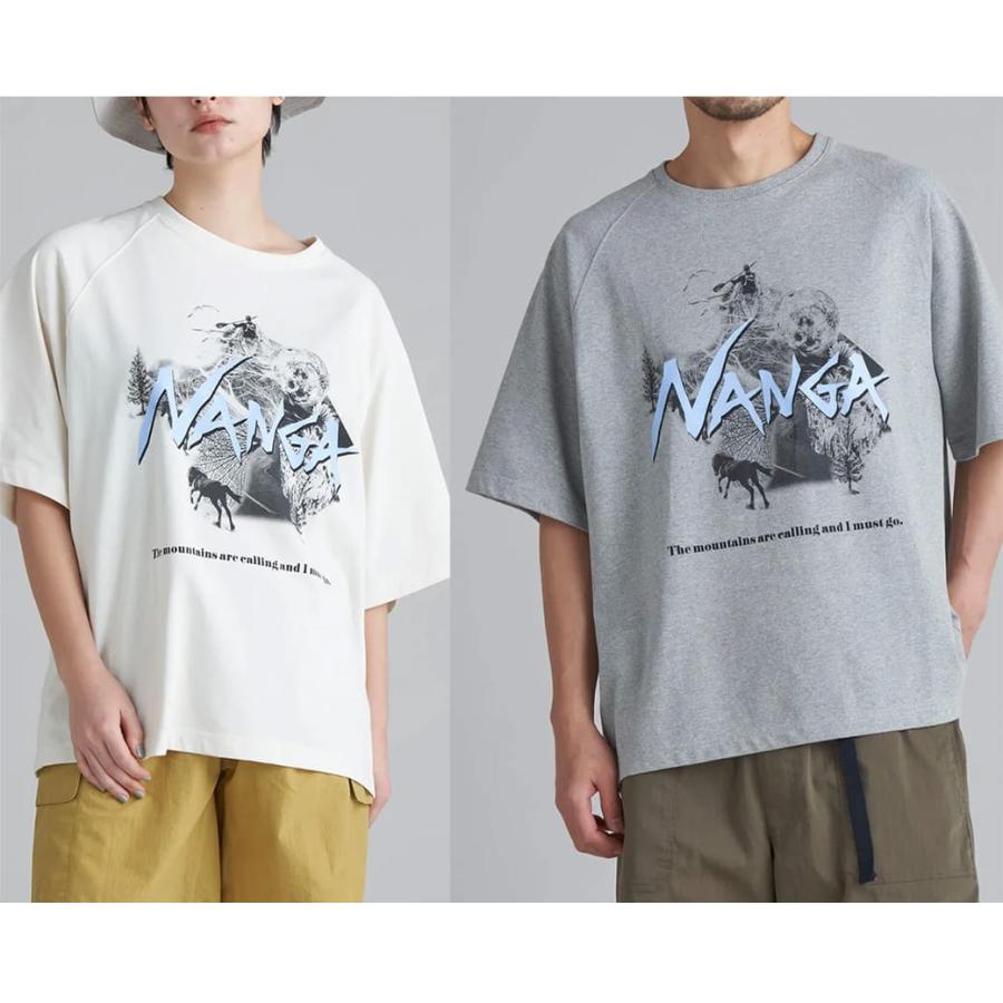 NANGA ECO HYBRID ECHO TEE (UNISEX) 半袖 アウトドア キャンプ Tシャツ カットソー ギフトにおすすめ｜selectzakkamu｜08