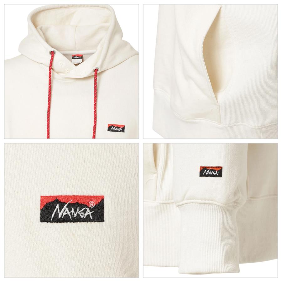 NANGA ECO HYBRID MINI BOX LOGO EMBROIDERY SWEAT HOODIE (UNISEX) パーカーの画像