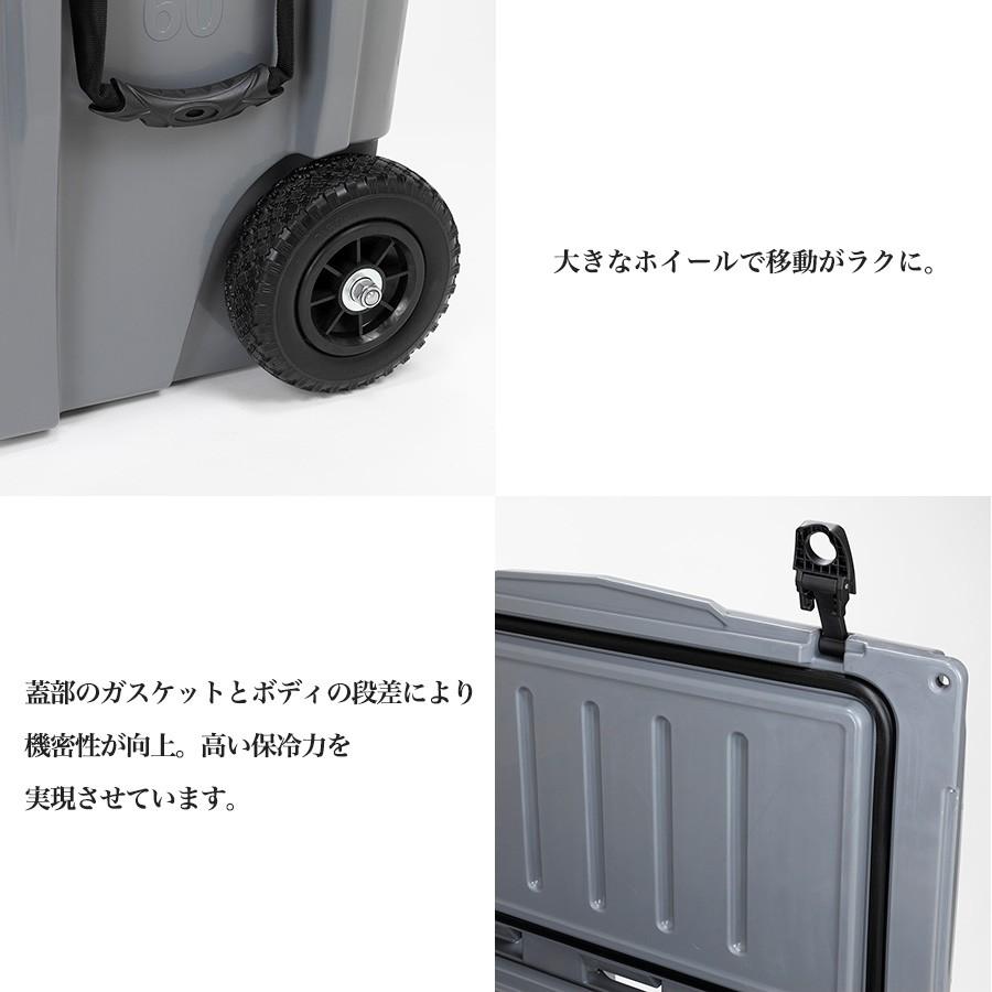 Mt.SUMI (マウントスミ) アイスロッククーラー 60QT ローラー 56.8L  ファミリーキャンプ グループキャンプ向け BBQ アウトドアイベントの画像